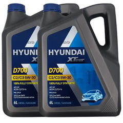 HYUNDAI - Aceite para Motor Sintético Dpf 5w-30 para Camionetas - Camiones y Buses 6Lts x 2 Unidades