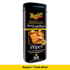 MEGUIARS - Limpiador De Cuero Gold Class Rich Leather Wipes