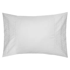 VICTORIANAS - Fundas De Almohadas 50X70 Broderie Blanco 200 Hilos