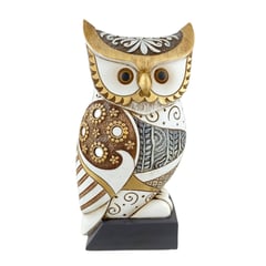 CAP DOR - Figura Decorativa Búho White Brown I