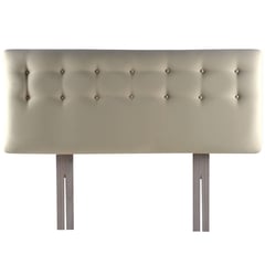 BODEVIR - Respaldo Botone PU King Beige