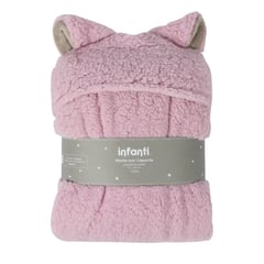 INFANTI - Frazada Poncho Sherpa Rosado