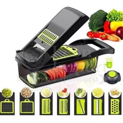 VEGGIE MACHINE - Picador Cortador De Verduras Y Frutas Rallador 14 en 1