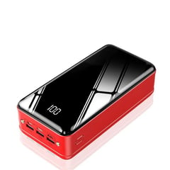 GENERICO - Cargador Portátil Power Bank 50000 mAh 3USB Tipo C Lightning linterna