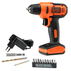 BLACK+DECKER - Taladro Inalámbrico 12V + 13 Accesorios