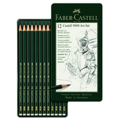 FABER-CASTELL - Juego de Dibujo con 12 lápices Castell 9000