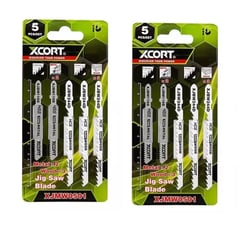 XCORT - Set 10 Hojas Sierra Caladora Para Cortar Madera Y Metal