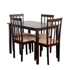 SWEET HOGAR - COMEDOR MADERA 4 SILLAS