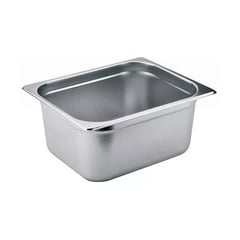 GENERICO - Deposito Gastronomico Acero Inox 1/2 10 Cm Con Tapa(32x26)