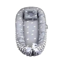 BABYLUNA - Colecho Acolchado Portable Con Almohada De Algodón Reforzada