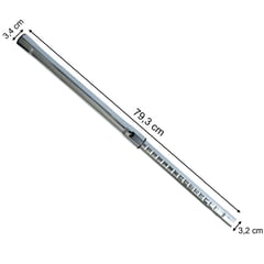 GENERICO - Tubo Aspiradora Telescópico Cromado - 3,2 cm Diámetro