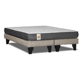 INNOVAMUEBLES - CAMA EUROPEA BD SILVER KING BEIGE