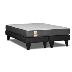 INNOVAMUEBLES - CAMA EUROPEA BD SILVER 2 PL NEGRO