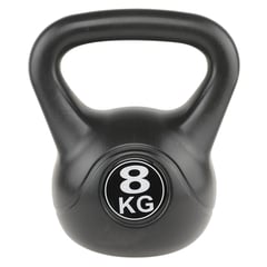 ATLETIS - Kettlebell Mancuerna Pesa Rusa Cemento 8 Kg Negro