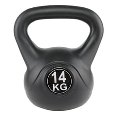 ATLETIS - Kettlebell Mancuerna Pesa Rusa Cemento 14 Kg Negro