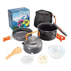 ESHOPANGIE - Set Ollas Outdoor Camping Cocinilla Utensilios Ds-308