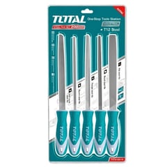 TOTAL TOOLS - Kit Set Juego De Limas De Acero 5 Piezas 8 Pulgadas Total