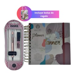 ASCOTT - Pack Agenda Planner Portamina Bolso De Regalo