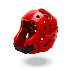 PWRFITNESS - Casco Boxeo Rojo XL