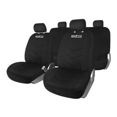 SPARCO - Fundas Cubre Asiento Poliéster Negro 431BK