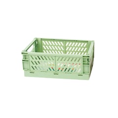 HOMEWELL - Caja organizadora plegable verde 25.3x16.5x10cm