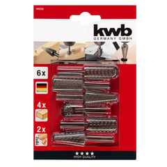 KWB - Kit Juego Broca Madera Metal Escofina Rotativa 1/4 5 Pcs