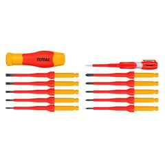 TOTAL TOOLS - Kit Juego Destornilladores Precision Aislados