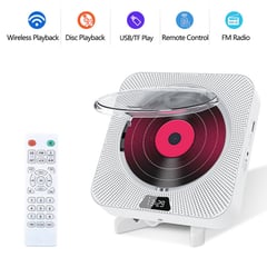 DANWEILE - Pantalla LED Reproductor de CD portátil Altavoces Bluetooth estéreo