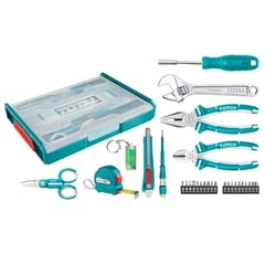 TOTAL TOOLS - Kit Juego Herramientas Manuales 9 Piezas En Estuche