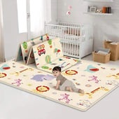 EVERSO - Alfombra Antigolpes Bebes Plegable 180x150cm Para Niñas.