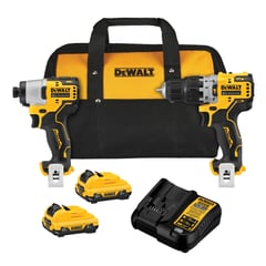 DEWALT - Kit Taladro Percutor 12V + Atornillador de Impacto 12V