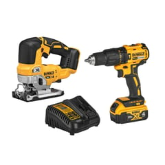 DEWALT - Kit Taladro Percutor + Sierra Caladora 20V