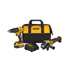 DEWALT - Kit Taladro Percutor 20V + Esmeril Angular 20V