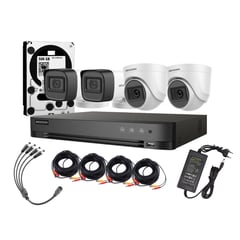 HIKVISION - Kit 4 Camaras Profesional Fhd 1080p Lite Dd 500gb