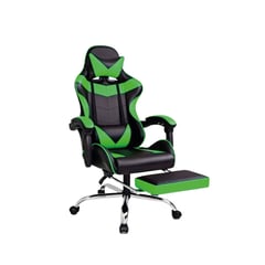 LUMAX - Silla Gamer Rom Con Apoyapies Verde