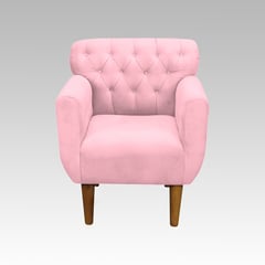 GENERICO - Sillón Estilo Capitoné Marbella - Rosa