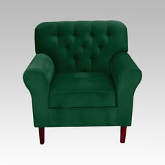 GENERICO - Sillón Baúl 1 Cuerpo Estilo Capitoné Recife - Verde