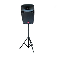 BARETONE - Bafle Karaoke MAX15MBW con Micrófono Inalámbrico Atril