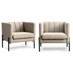 ROSEN - Set 2 Poltronas Drolet Tela Arena