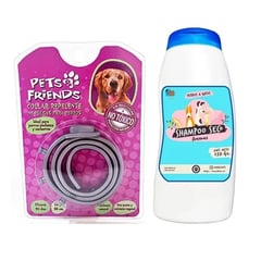 MASCOKITS - Mini Kit Para Perro Collar Antipulgas Shampoo Coco Vainilla