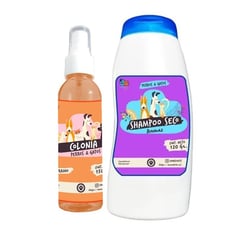 MASCOKITS - Kit Para Gato Shampoo Seco Colonia Durazno-Fruitilicious.