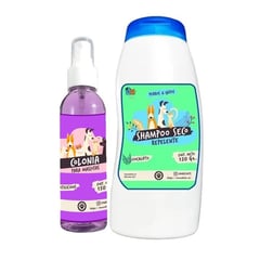 MASCOKITS - Kit Para Gato Shampoo Seco Colonia Fruitilicious-Eucalipto.