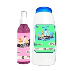 MASCOKITS - Kit Para Gato Shampoo Seco Colonia Frambuesa-Eucalipto.