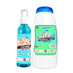 MASCOKITS - Kit Para Gato Shampoo Seco Colonia Coco-Eucalipto.