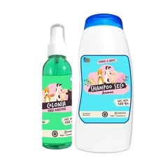 MASCOKITS - Kit Para Gato Shampoo Seco Colonia Mango-Coco.