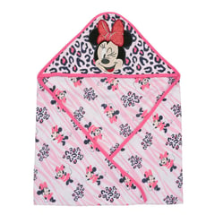 BAMBINO - Toalla rosa con capucha para bebé Minnie