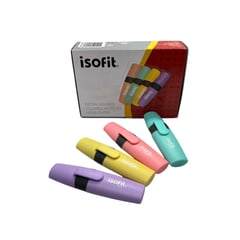 ISOFIT - Set Destacadores Colores Pasteles 12 Unidades