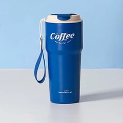 GENERICO - Termo Para Cafe Mug Vaso Termico 620 ml Sellable Acero Inoxidable Azul