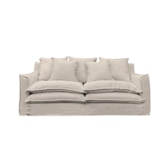 SOFAS HOME - SOFA PUANGUE CHENILLE HUESO 3C