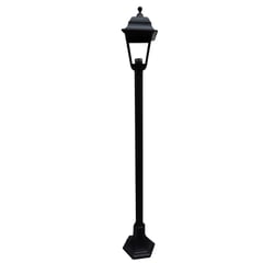 BP - Farol Pedestal 1,22m 4 Caras Sintético Negro Ip44